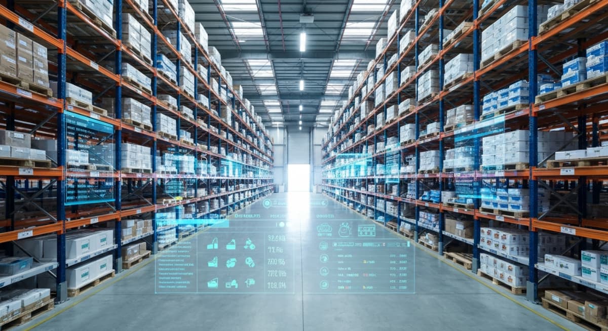 warehouse-inventory-management-1 倉庫と在庫管理システムのバーチャル画面