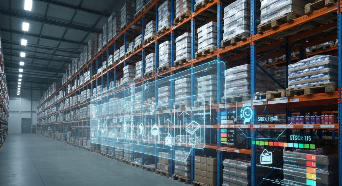 warehouse-inventory-management-3 倉庫と倉庫管理システムのバーチャル画面