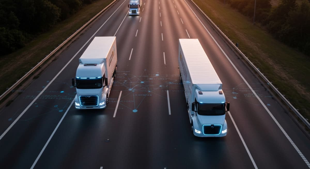 デジタル制御された高速道路とトラック