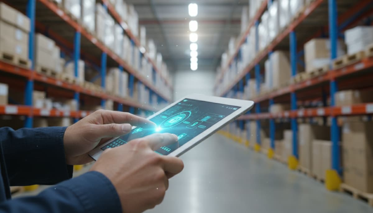 タブレットで物流倉庫の効率化を進める画像