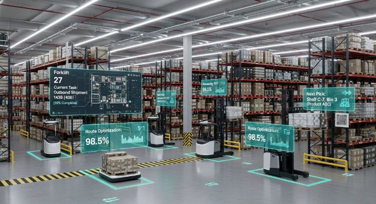 物流コンサルティングとさまざまなマテハン機器