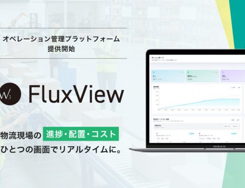 物流現場の可視化と人員配置最適化を実現する、次世代オペレーション管理プラットフォーム「W3 FluxView」を提供開始